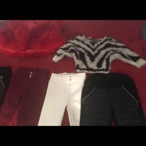 Designer winter lot EXCELLENT pants sweater shawl